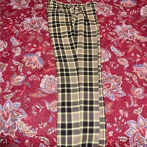 Men's Plaid Pants - Brown and Tan